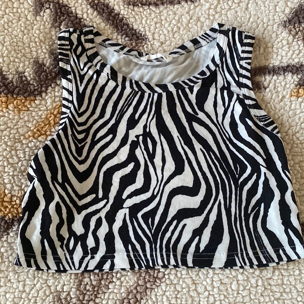 🌞Zebra crop top